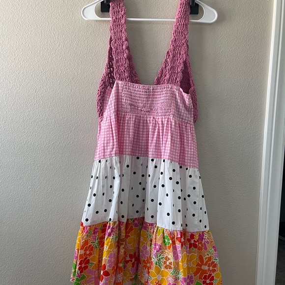 ASOS Pink Patchwork Summer Dress - Picture 6 of 6